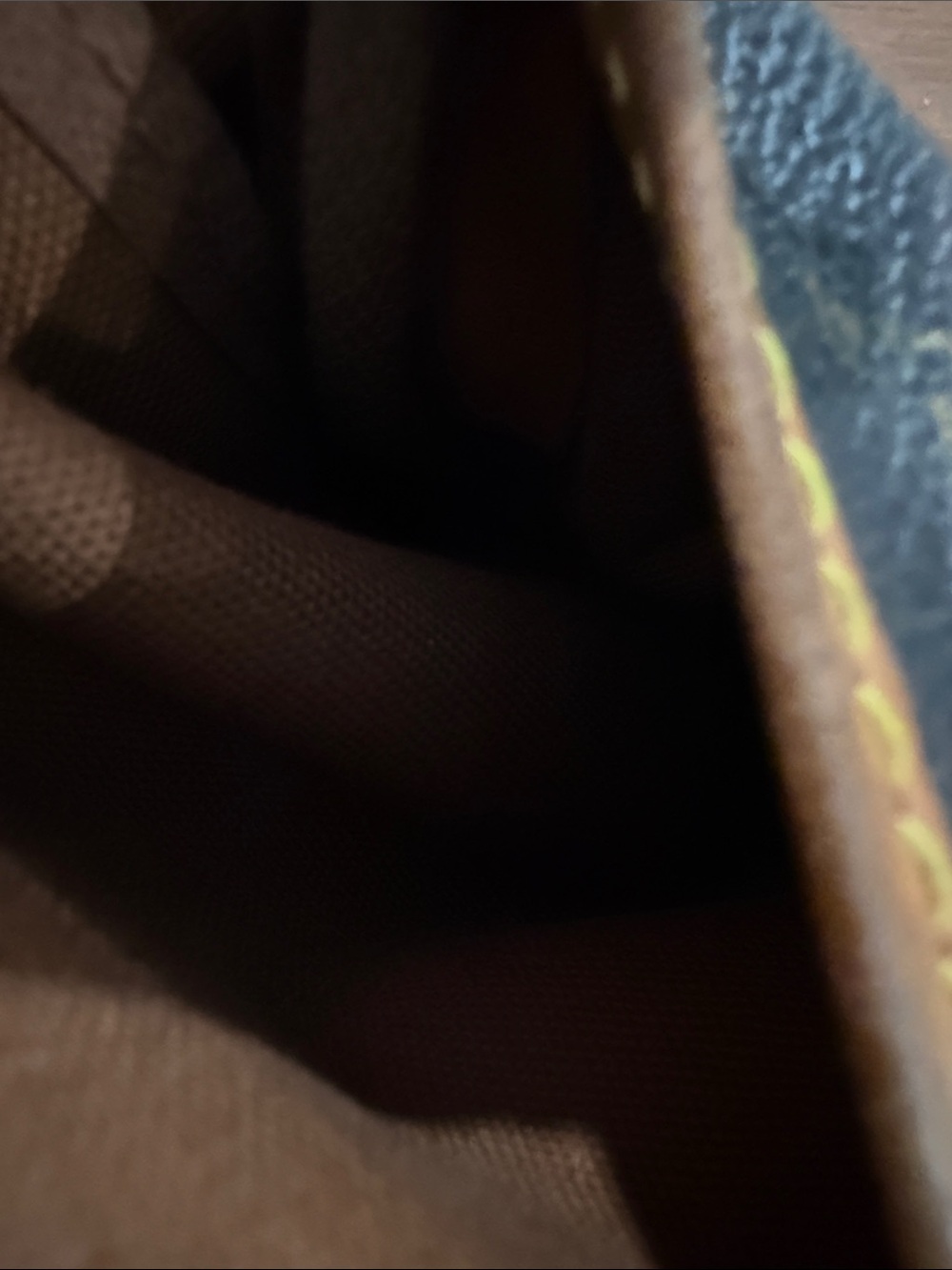 Louis Vuitton Brown Monogram Crossbody Satchel with Tan Strap - Picture 9 of 16